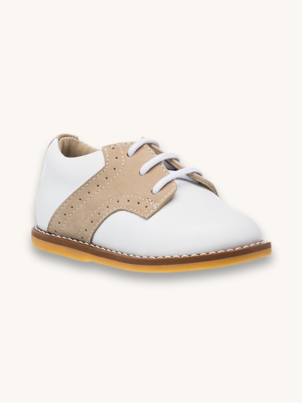 ELEPHANTITO Toddler Golfers | White & Ivory Leather